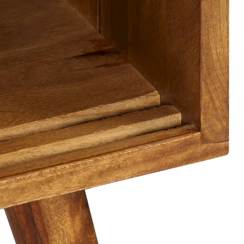 Sideboard aus massivem Sheeshamholz mit zwei Schiebetüren, 46.5 Inches breit