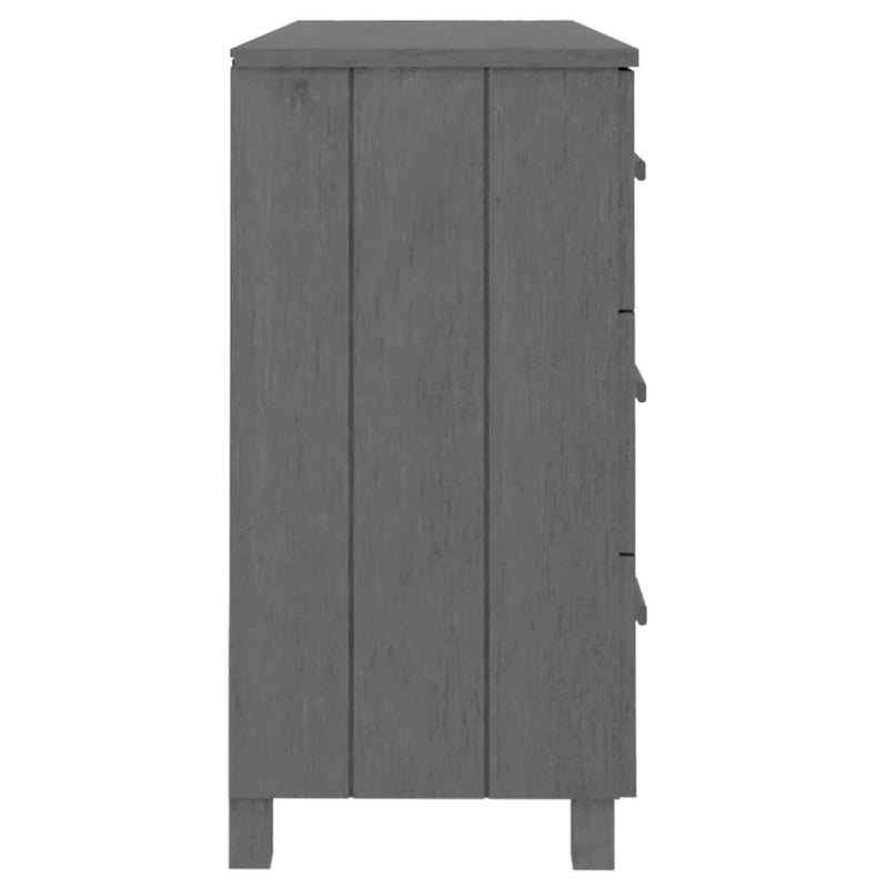 Sideboard aus massivem Kiefernholz mit sechs Schubladen und Holzgriffen, 44.5 Inches breit