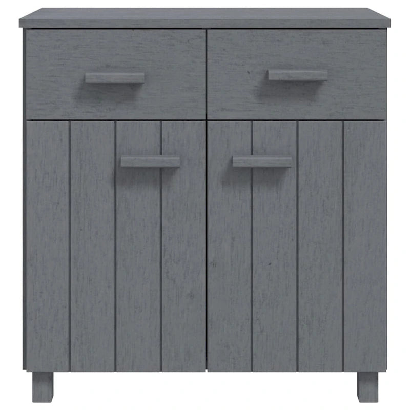 Buffet en pin massif avec deux portes et deux tiroirs, 31.1 pouces de large