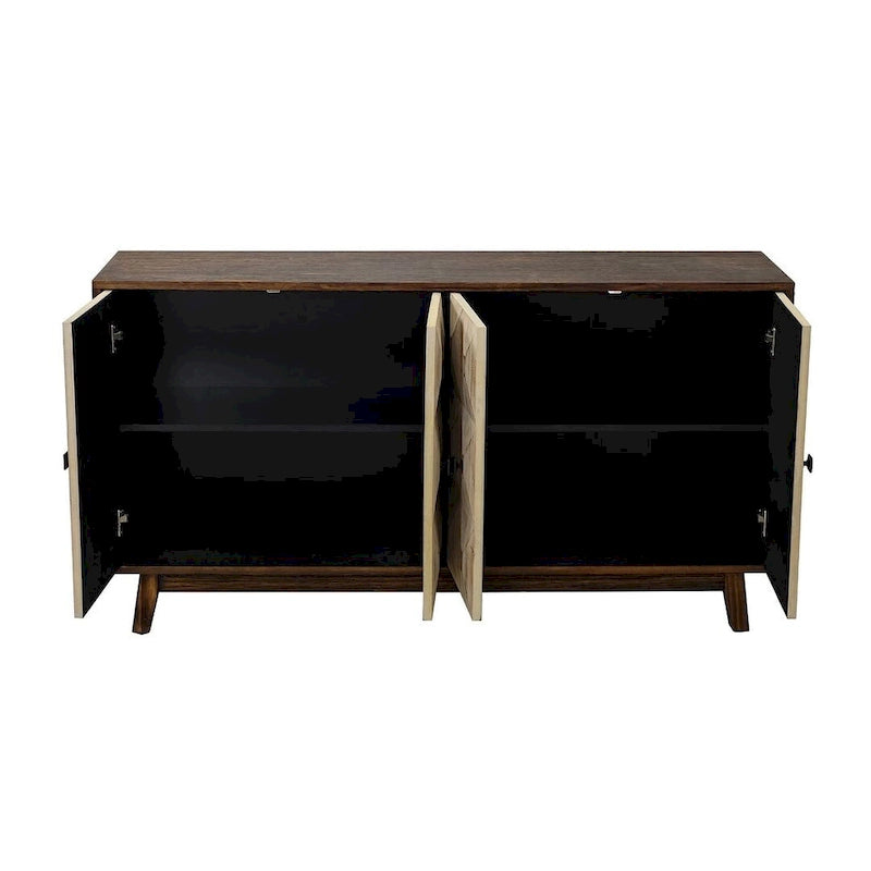 59.84 Gabinete de almacenamiento independiente vintage con 4 puertas