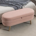 Banc de rangement en velours pour la chambre, avec pieds en bois, pour le salon ou la chambre, intérieur