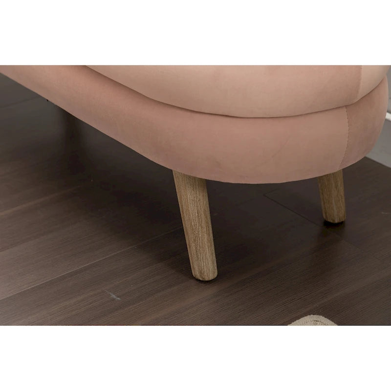 Banc de rangement en velours pour la chambre, avec pieds en bois, pour le salon ou la chambre, intérieur