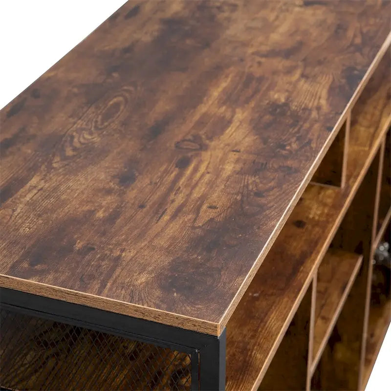 Sideboard mit offenen Fächern und Kippschutz-Set – N/A
