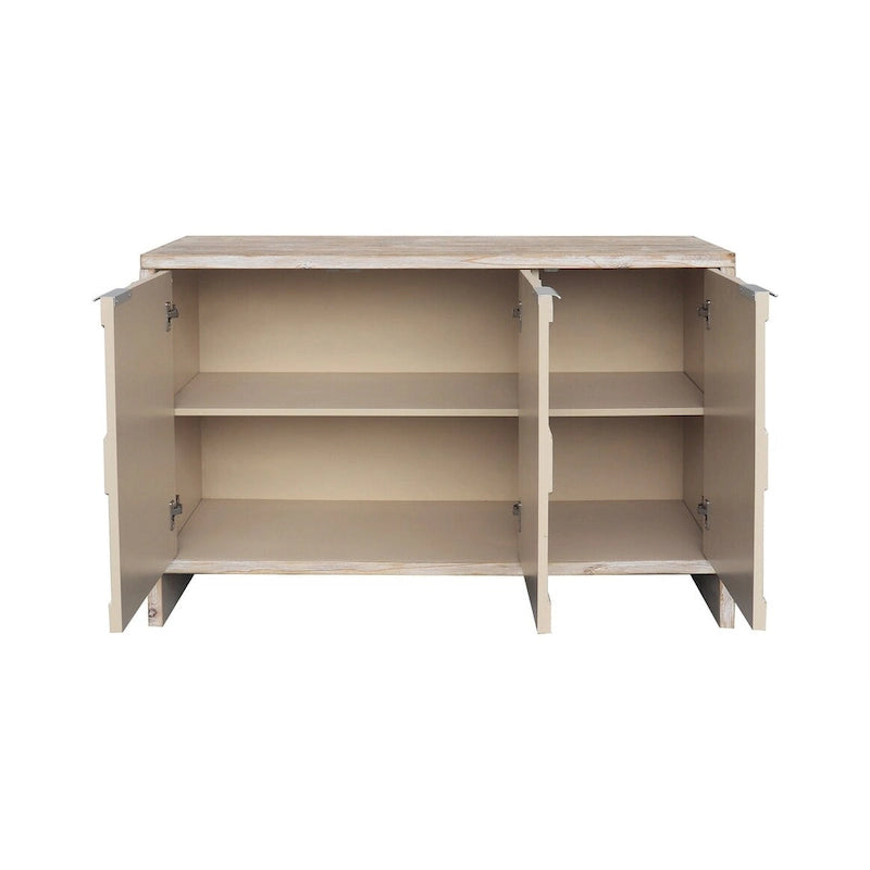 3 Door Wooden Cabinet Sideboard Buffet