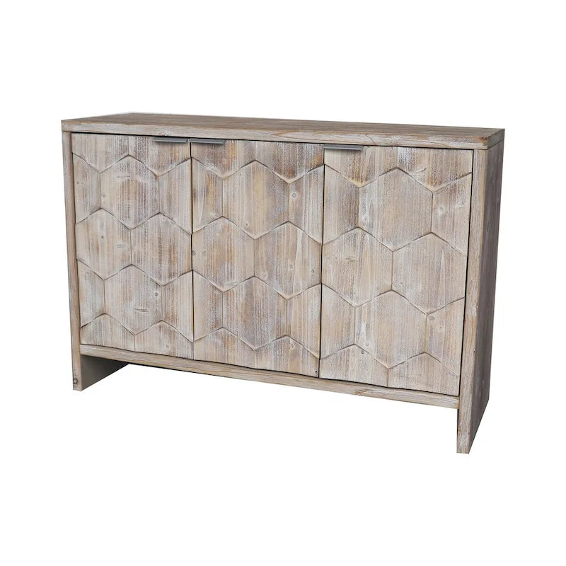 3 Door Wooden Cabinet Sideboard Buffet