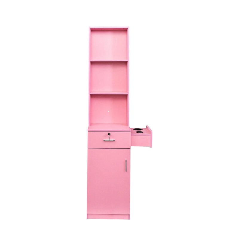 Armoire de rangement haute avec tiroir et supports pour sèche-cheveux, hauteur de 70.87 pouces