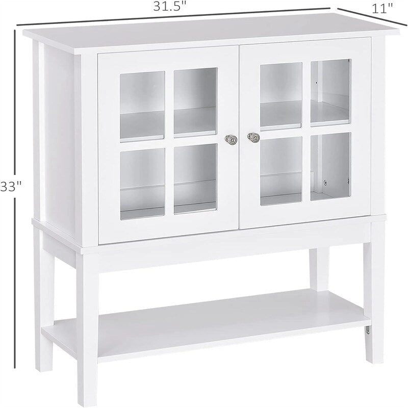 Moderner Sideboard-Buffetschrank – 31.5 L x 11'W x 33 H