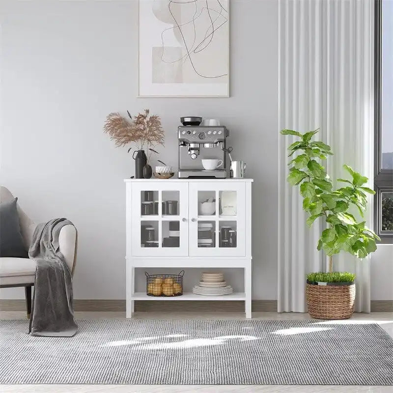 Moderner Sideboard-Buffetschrank – 31.5 L x 11'W x 33 H