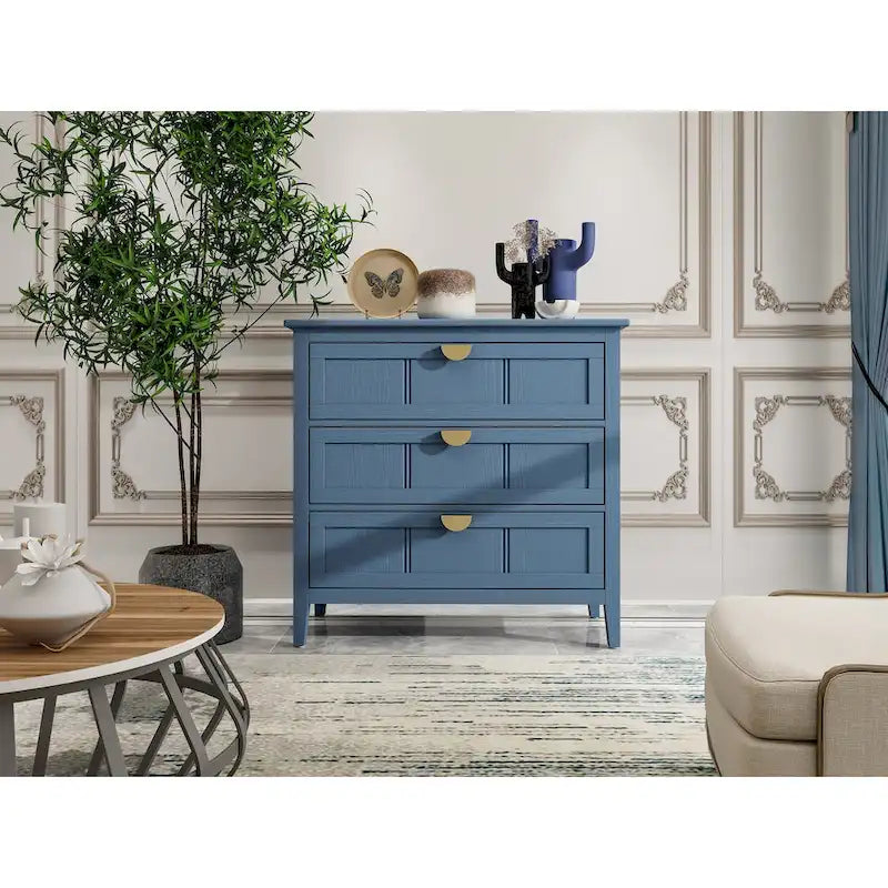 3 Drawer Cabinet, American Furniture,Suitable for bedroom, living room, study