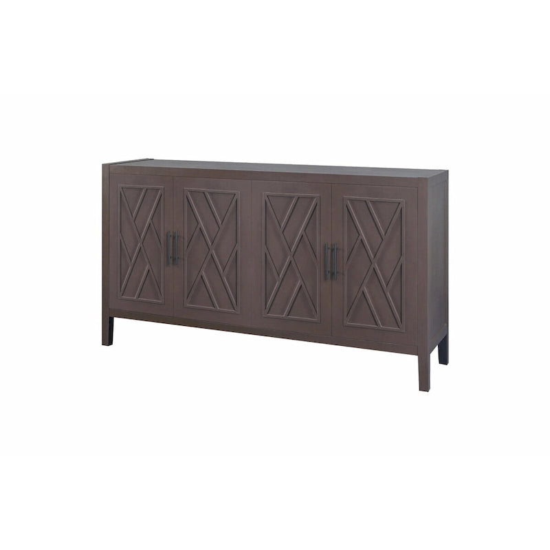 Vintage-Sideboard aus Holz im amerikanischen Landhausstil mit vier Türen