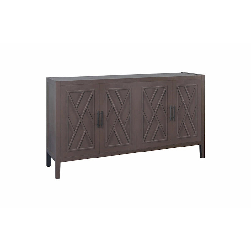 Vintage-Sideboard aus Holz im amerikanischen Landhausstil mit vier Türen