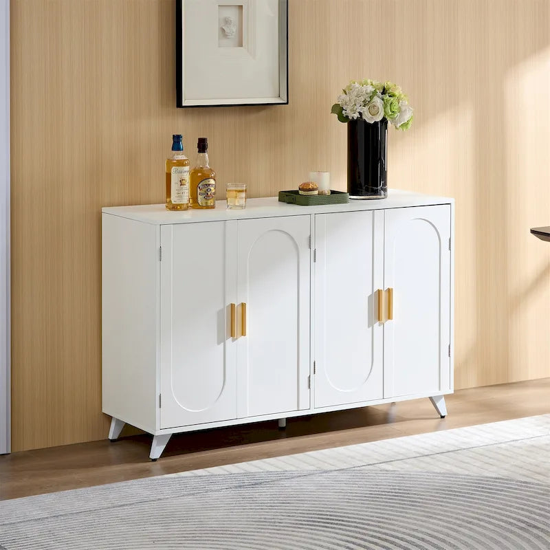 4 Doors Sideboard Buffet with Adjustable Shelves
