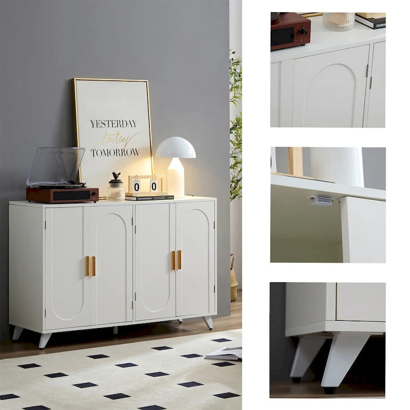 Credenza buffet a 4 ante con ripiani regolabili